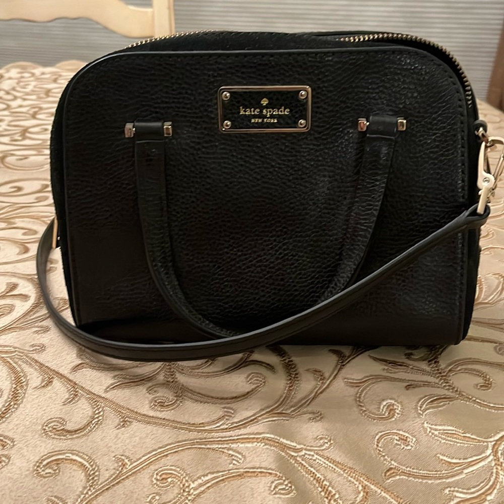 Kate Spade black handbag. Crossbody or satchel.